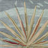 Seafoam Green Machine Woven Tropical Plants Indoor Area Rug